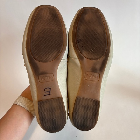 KORKS kork ease womens cream vegan leather Posie Penny Loafer flats shoes size 9 - Picture 12 of 13
